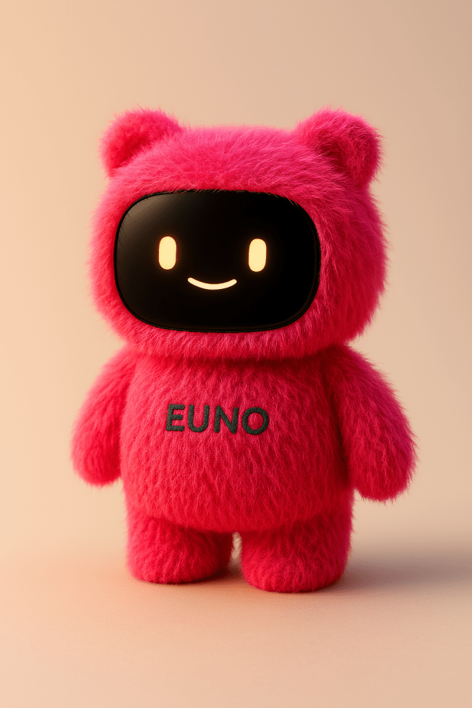 Euno rose texture peluche.